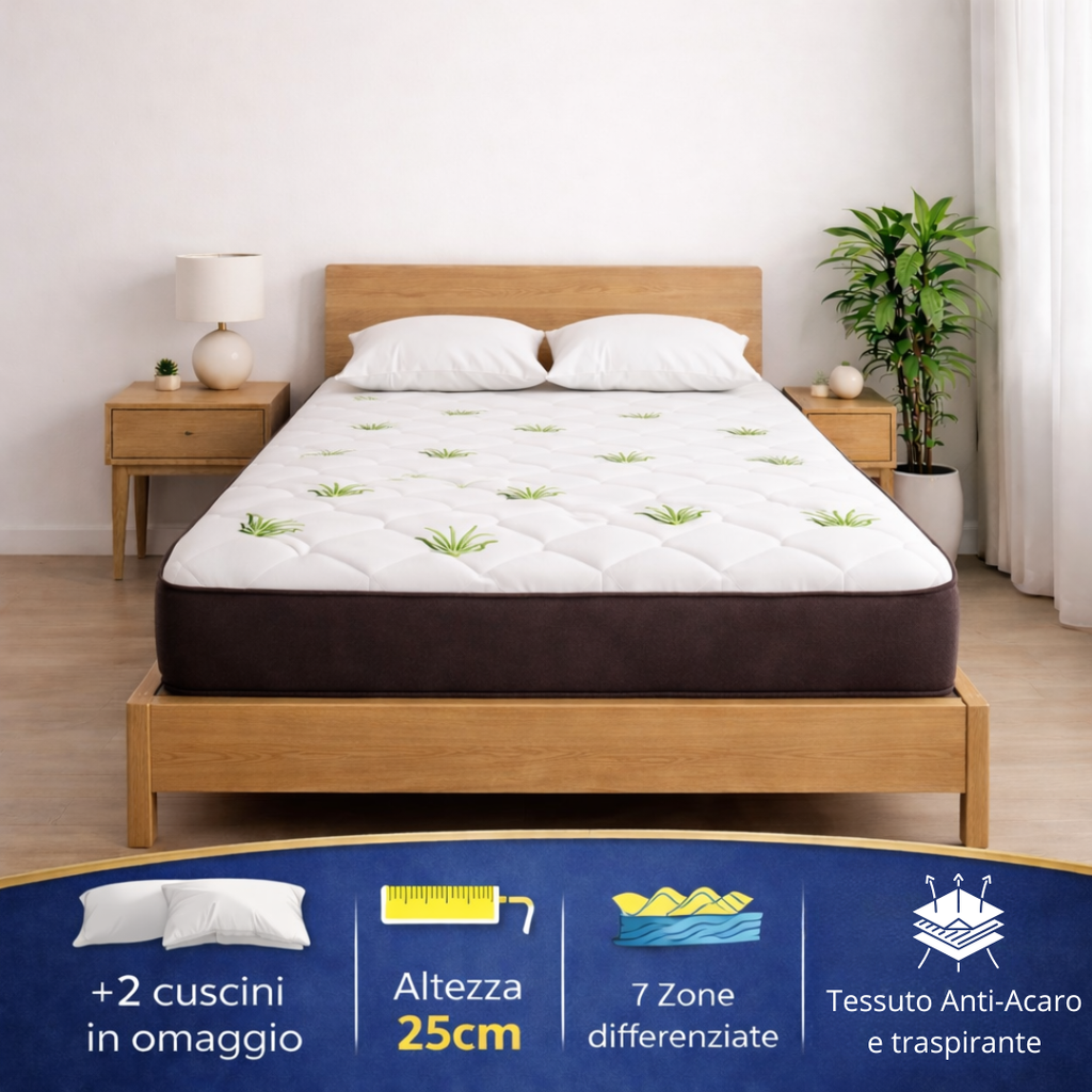 Materasso Ortopedico Aloe Vera Multizona