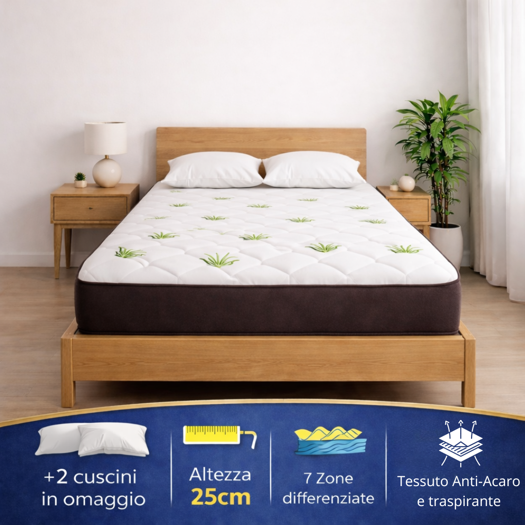 Materasso Ortopedico Aloe Vera Multizona